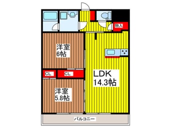 間取図 AXIS上小町