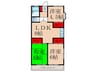 神宝ハイツ 3LDKの間取り