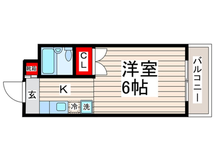 間取図 エスペランサ瑞江B棟