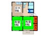 シティハイム神田 2DKの間取り