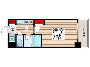 間取図 アムス門前仲町富岡