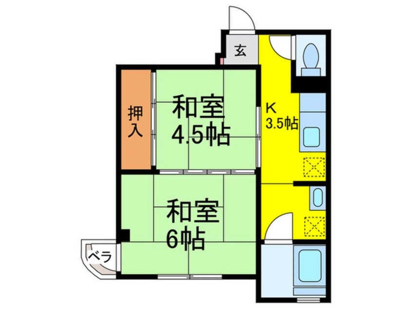 間取図 英第二マンション