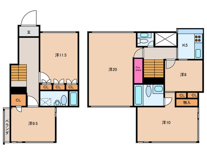 間取り図 矢来町ハウス