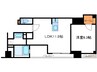 パ－クハビオ八丁堀 1LDKの間取り