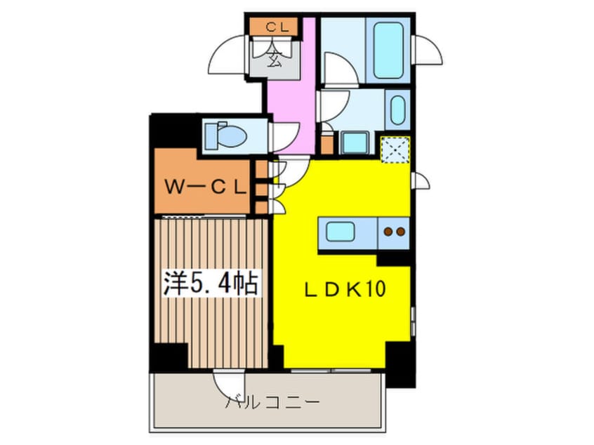 間取図 パ－クハビオ八丁堀