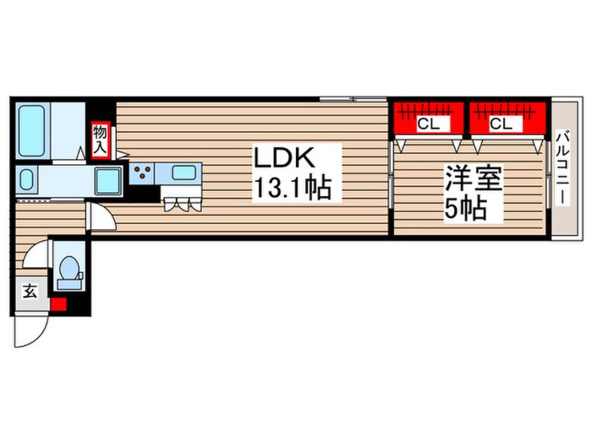 間取図 IZ(ｲｽﾞ)