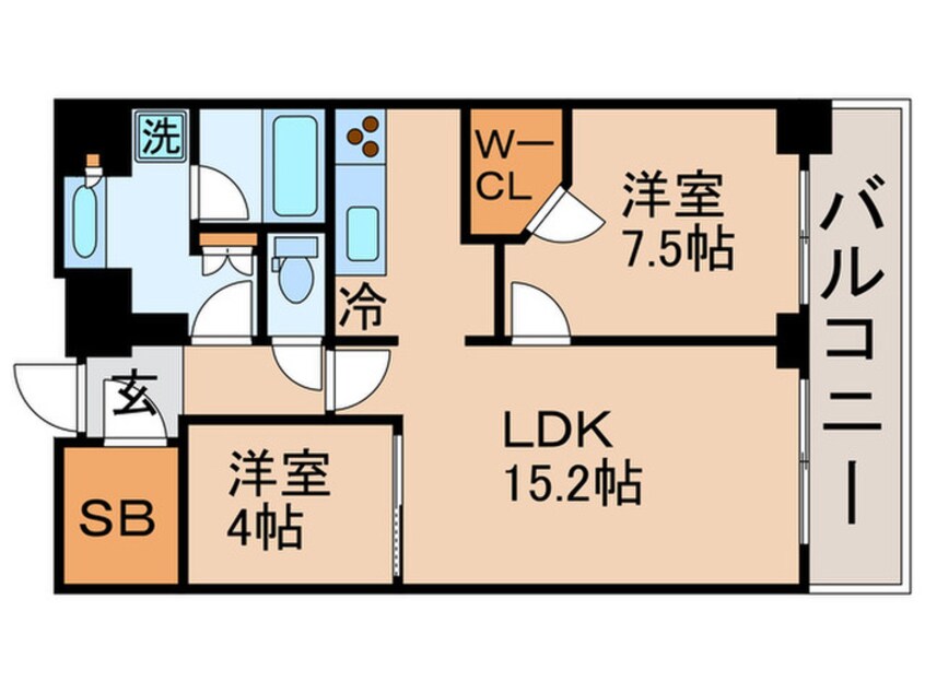 間取図 パ－クアクシス辰巳ステ－ジ