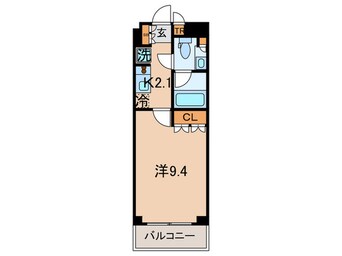 間取図 パ－クアクシス辰巳ステ－ジ