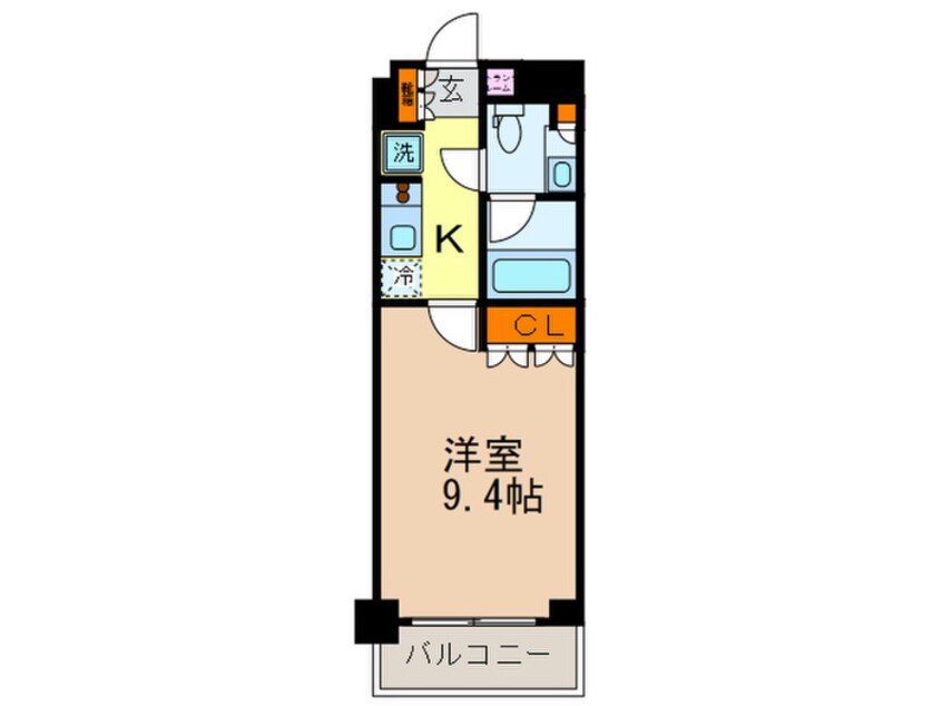 間取図 パ－クアクシス辰巳ステ－ジ