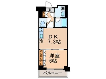 間取図 パ－クアクシス辰巳ステ－ジ