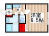 シエロⅡ 1Kの間取り