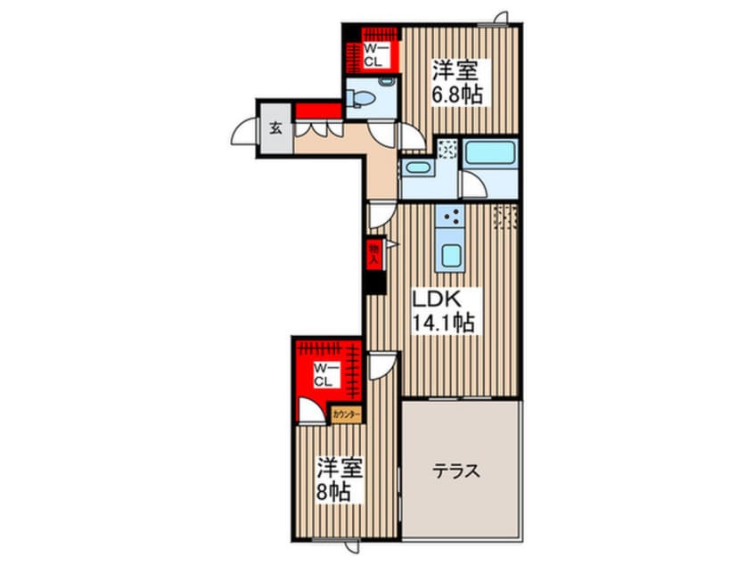 間取図 Grandy Villa Ohtakanomori Ⅱ