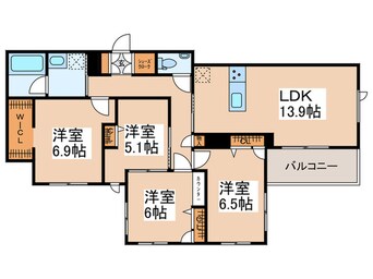 間取図 Grandy Villa Ohtakanomori Ⅱ