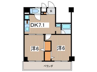 間取図 コンフォ－ルプラザ