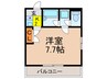 明光上石神井 1Kの間取り