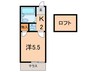 カーサ瀬谷 1Kの間取り