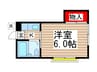 エーコーアプト東船橋 1Kの間取り