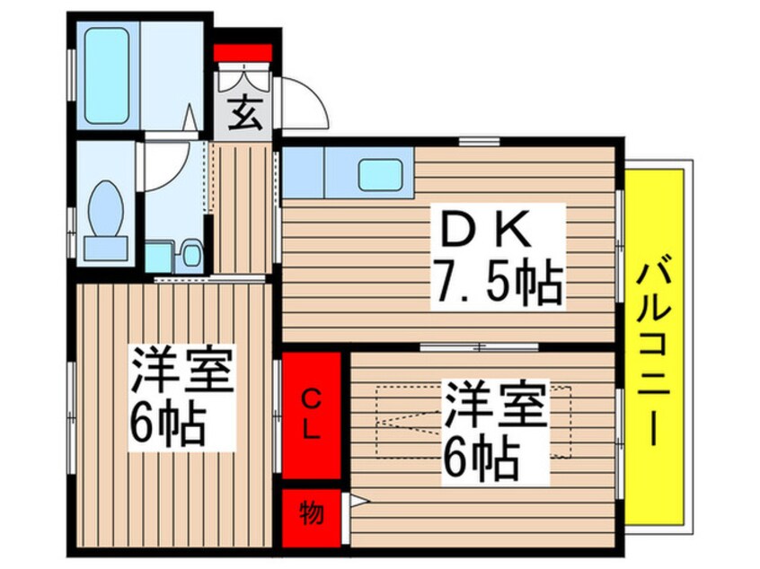 間取図 ディアコ－トＢ