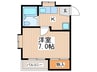 マンション悠 1Kの間取り