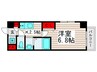 ＷＡＶＥ西新井 1Kの間取り