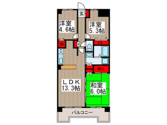 間取図 リファインド　レリシュ