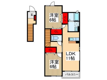 間取図 アルド－レⅠ