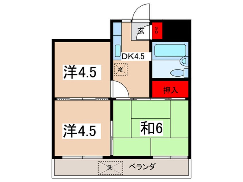 間取図 ホワイトレヂオンス久米川