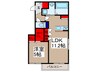 HEBEL MAISON MUSASHI URAWA 1LDKの間取り