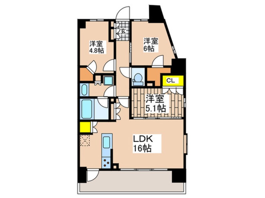 間取図 グランカーサ藤沢