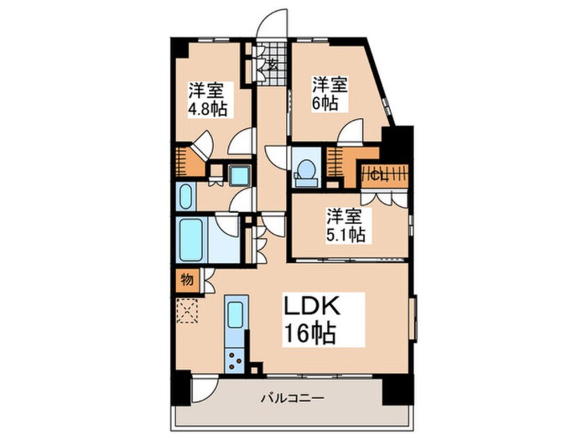間取図 グランカーサ藤沢