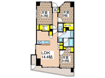 間取図 グランカーサ藤沢