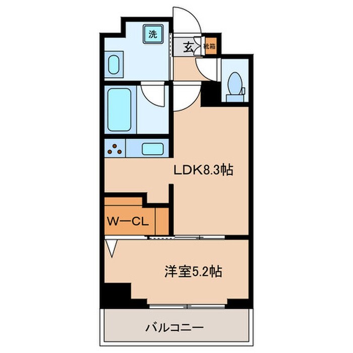 間取り図 グローリオシェルト東京八丁堀