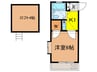塩谷コ－ポ 1Kの間取り