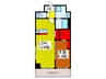 PRIME RESIDENCE NAMIKI 1LDKの間取り