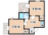 アステールⅡ 2Kの間取り