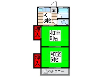 間取図 豊川コ－ポ