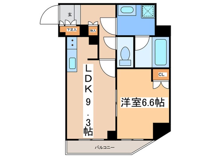 間取り図 エルパティオ両国（１３０２）
