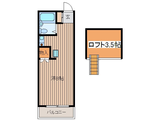 間取り図 アップルハウス町田８Ｃ