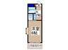 煉瓦館２５ 1Kの間取り