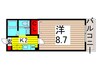 エルスタンザ東綾瀬DEUX 1Kの間取り