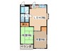 ローズマンション高山 2LDKの間取り