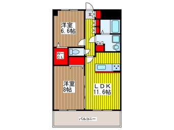 間取図 ラ・ク－ルさいたま