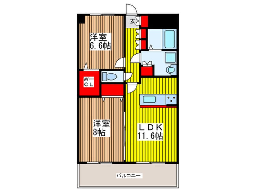 間取図 ラ・ク－ルさいたま
