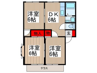 間取図 サンライフ若狭B