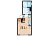 プラチナフォルム荏原中延Ⅱ 1Rの間取り