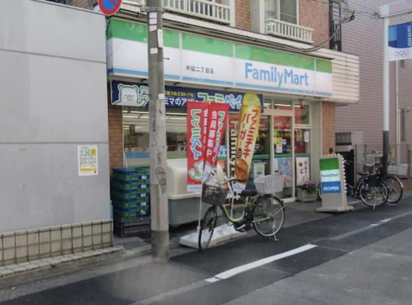 ファミリーマート中延二丁目店(コンビニ)まで46m プラチナフォルム荏原中延Ⅱ