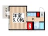Ｇｒｅｅｎ　Ｇａｒｄｅｎ 1Kの間取り