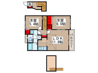 間取図 マリブコートみさき5