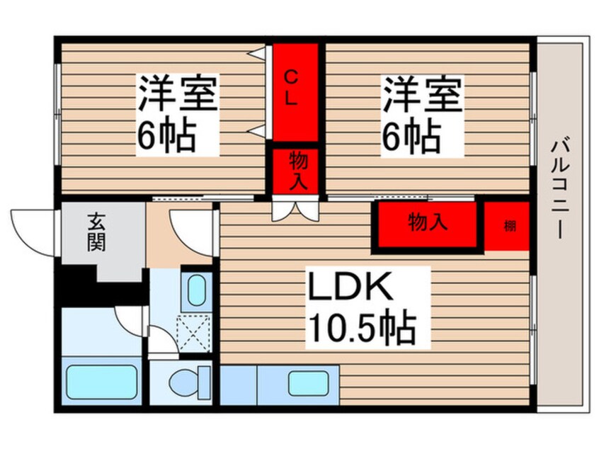 間取図 源七第二ｺｰﾎﾟﾗｽ