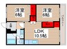 源七第二ｺｰﾎﾟﾗｽ 2LDKの間取り